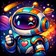 A vibrant, geometric pattern avatar with a mix of bold colors for a creative and memorable profile picture.